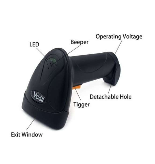 Handheld Laser Barcode Scanner USB 2.0 Wired