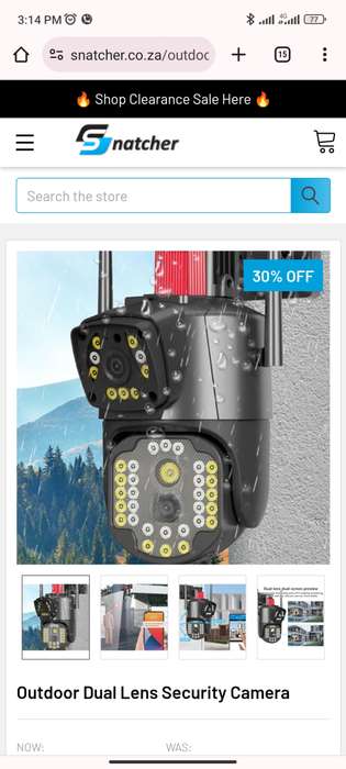 Outdoor Dual Lens Security Camera