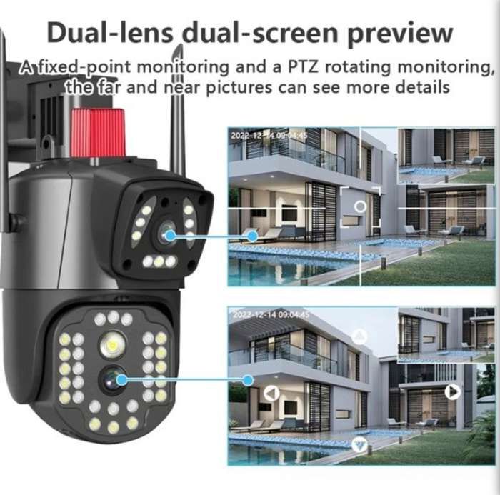 Outdoor Dual Lens Security Camera