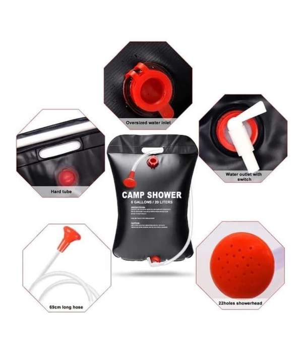 20L Solar Camping Shower Bag