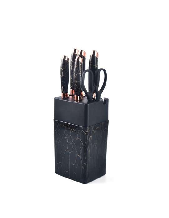 Non-Stick Coated 7 Pieces Knife Set For Home & Kitchen