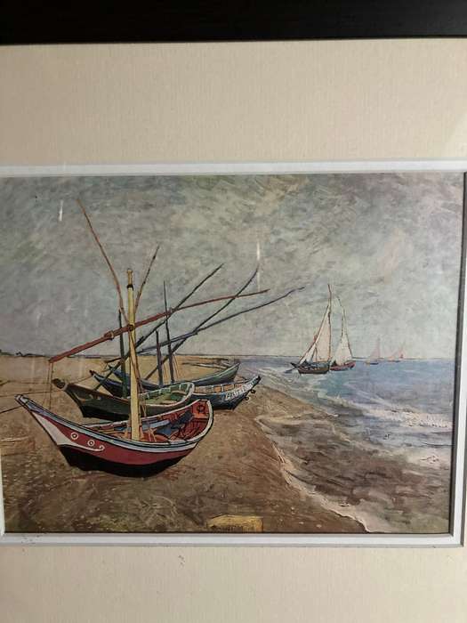 6 X FRAMED VAN GOGH PRINTS BEHIND GLASS