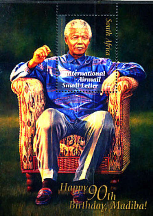 Nelson Mandela 90th birthday Stamp (Miniature Sheet)