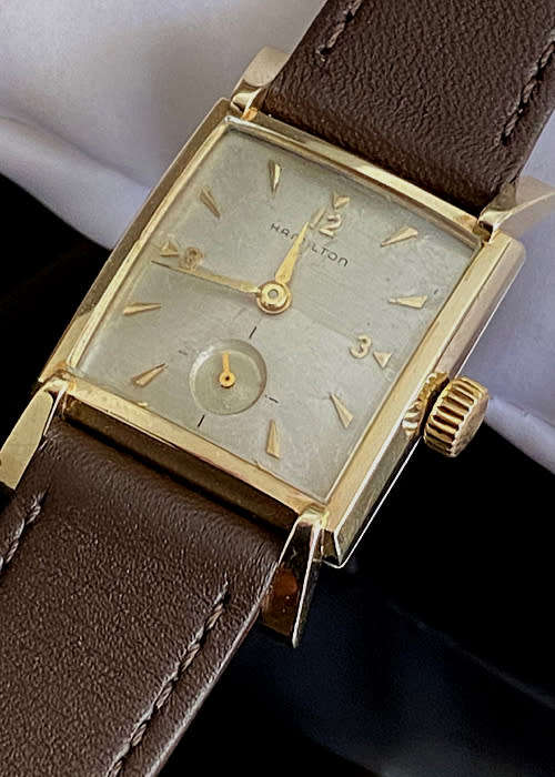 Vintage 1950 HAMILTON Watch, 10 Ct Gold Filled, Cal 770, 22 Jewels, Manual Winding