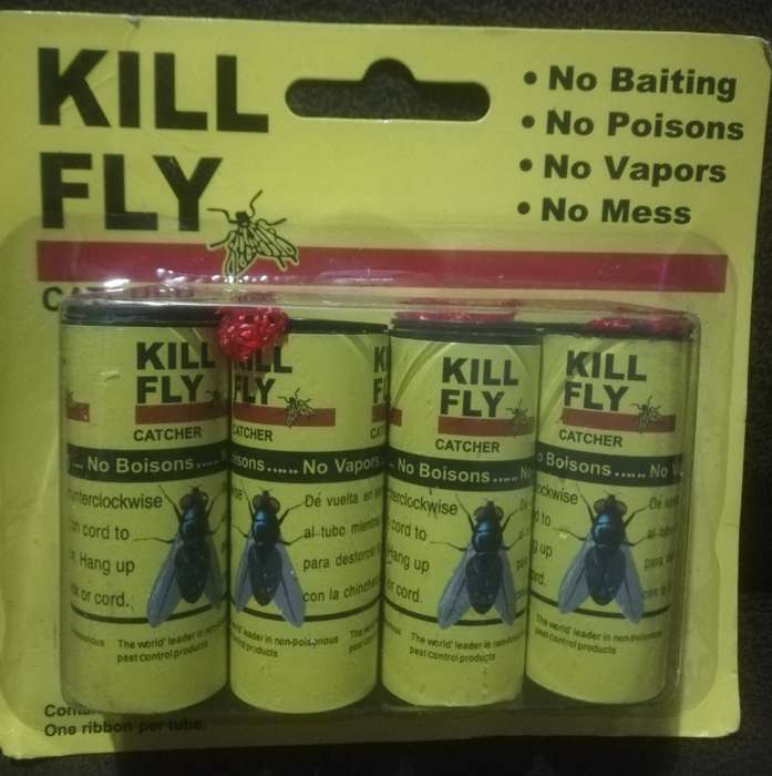 Sticky Ribbon Fly Catcher Traps Pack of 4