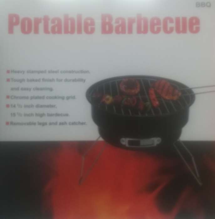 Portable Barbeque, removable legs and ash catcher