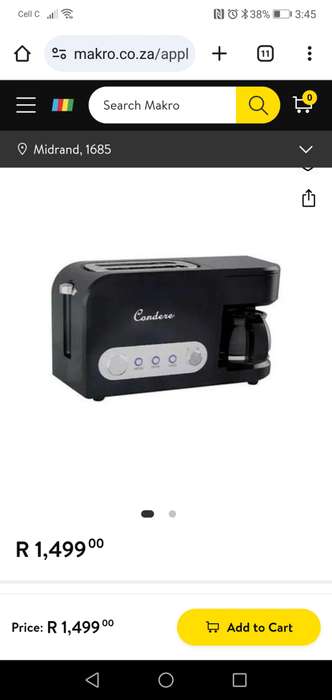 2in1 Breakfast Maker, toast tea coffee