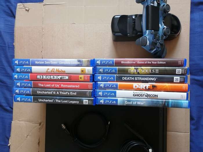 PS4 With Games & Accessories (View Description)
