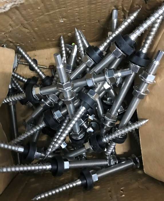 SHLETTER Hanger Bolts Stainless Steel for PV Solar Mounting,  R60