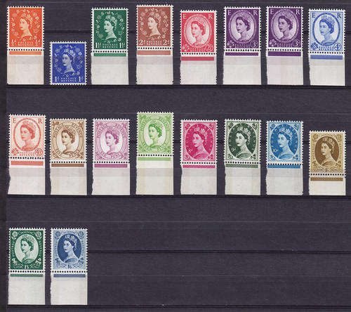 GB QEII : VERY FINE U/M PRE DECIMAL PHOSPHOR SET