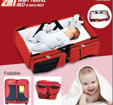 Ravel Crib Multi-function Mummy Bag Baby Dolls Deluxe Portable Cot Bed Folding (grey /blue /pink/red