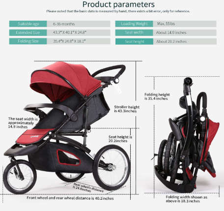 New *2019 * Baby  Stroller / Pram Jogging Stroller Cynebaby Brand