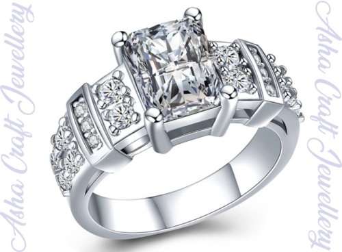 Sparkling Cr.Diamond Engagement Ring. Size 11 / V+ / 20.6mm