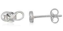 INFINITY Tiny 925 Solid Sterling Silver Earrings