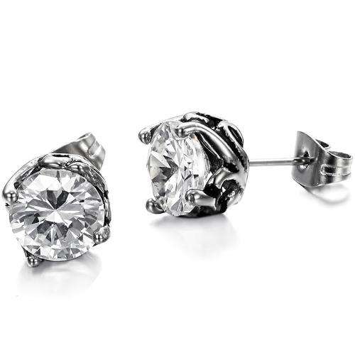 GORGEOUS CARVED TITANIUM STEEL EARRINGS