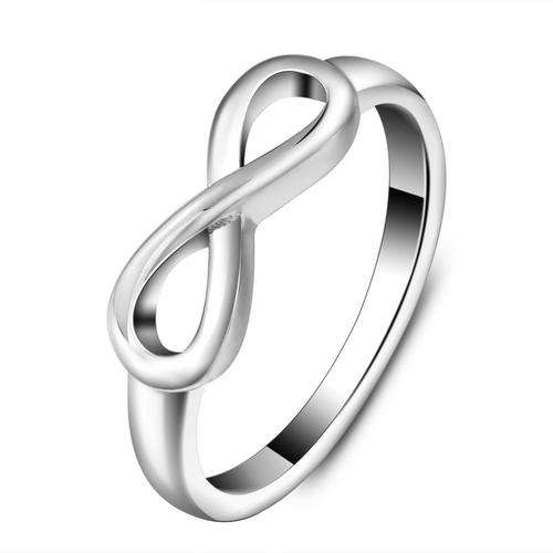 Stunning! Excellent Quality SS Infinity Ring * Size 5 [K]