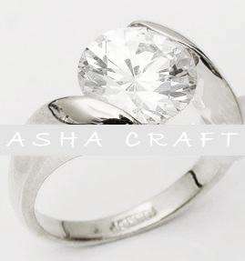 ***SIZE 7*** Breathtaking 4ct Champagne Split-Style Engagement Ring