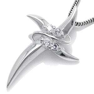 Brand New Awesome 0.20ct White Topaz .925 Solid Silver Pendant