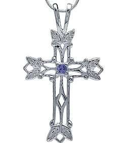 Brand New Necklace With Genuine Tanzanite Pendant Crafted in 925 Sterling silver