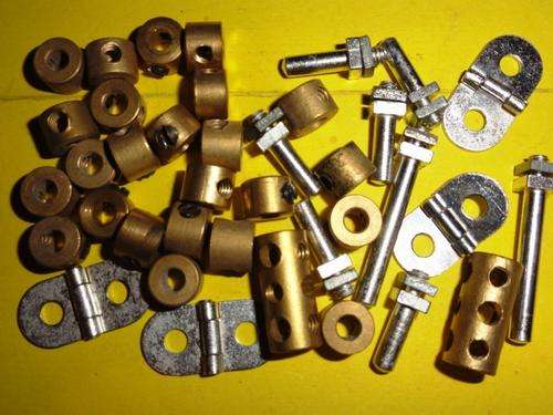 MECCANO- VARIOUS COLLARS, PINS, HINGES etc, GENUINE & EXCELLENT
