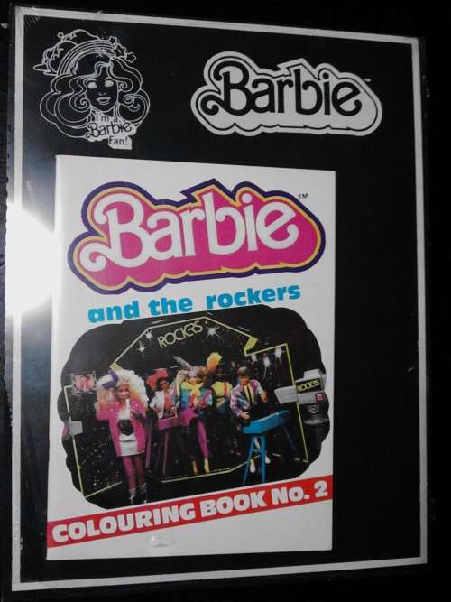 Barbie blackboard and Colouring book