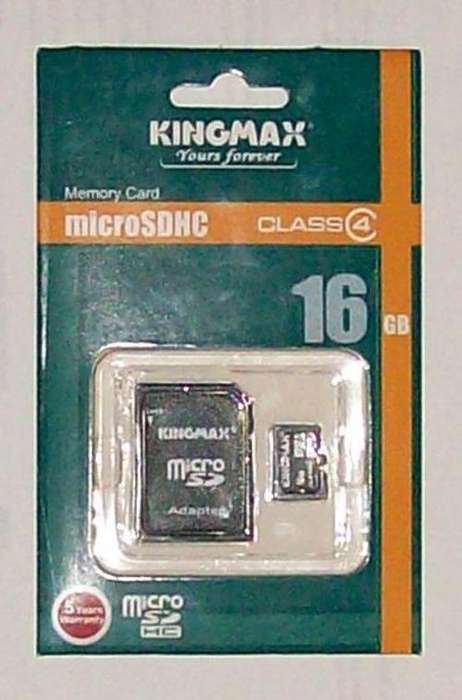 Kingmax 16 GB MicroSDHC Class 4