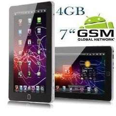 **LATEST EDITION** 7" 8GB GSM Phone Tablet. Android 2.2, 1GHZ, WiFi, 3G, **With Keyboard & Pouch**