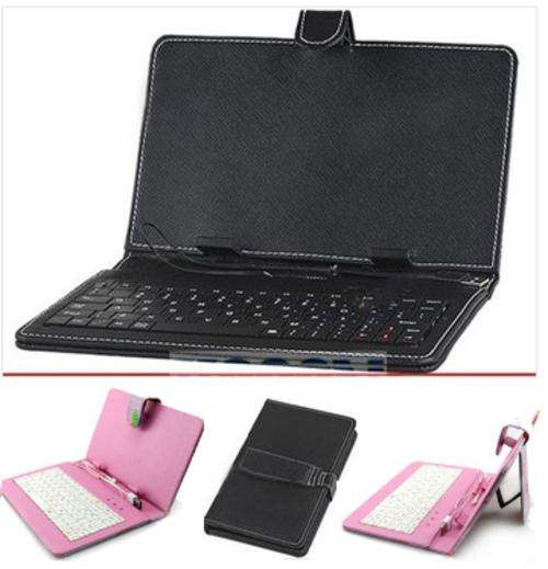 9 inch Keyboard/Case with stand. Available in Black or Pink