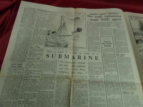 WW 2 Daily Express Newspaper Thursday 11 June 1942 Good condition