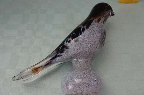 Langham Glass House Hand made in England Glass Bird