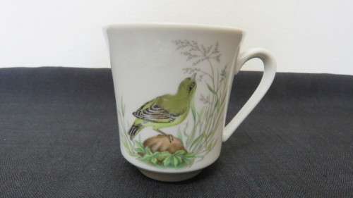 Pretty Vintage Villeroy and Boch Septfontaines Bird/Berry Demitasse Cup and Saucer