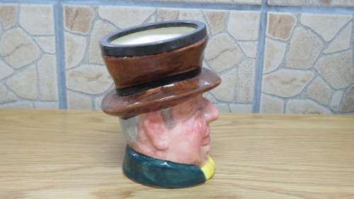 Fantastic Vintage Lancaster Sandland Hand Painted `Tony Weller` Ceramic Toby Jug H: 13,5 cm