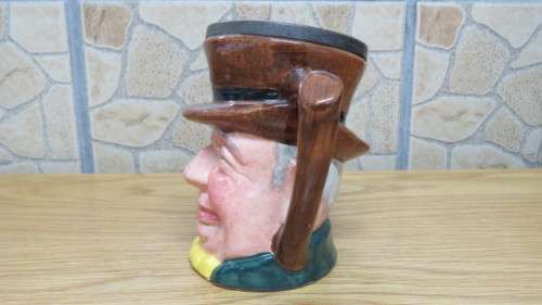 Fantastic Vintage Lancaster Sandland Hand Painted `Tony Weller` Ceramic Toby Jug H: 13,5 cm