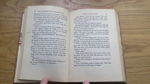 Two Vintage `The Lone Ranger` Hard Cover Books by Fran Striker Details in Description