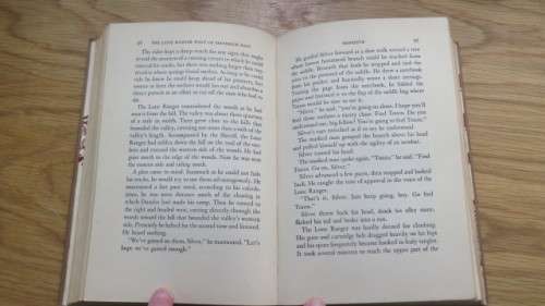 Two Vintage `The Lone Ranger` Hard Cover Books by Fran Striker Details in Description