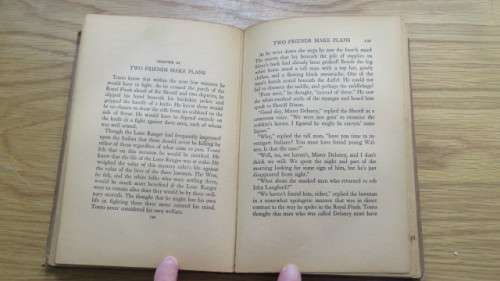 Two Vintage `The Lone Ranger` Hard Cover Books by Fran Striker Details in Description