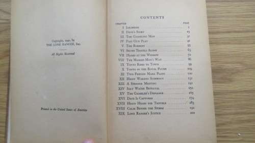 Two Vintage `The Lone Ranger` Hard Cover Books by Fran Striker Details in Description