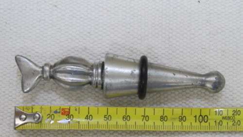 Original Vintage Carrol Boyes (1954-2019) S. Africa Functional Art Pewter Bottle Stopper L: 11,5 cm