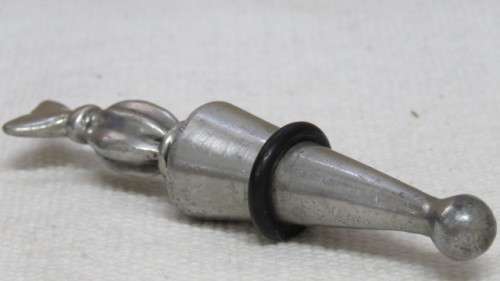 Original Vintage Carrol Boyes (1954-2019) S. Africa Functional Art Pewter Bottle Stopper L: 11,5 cm