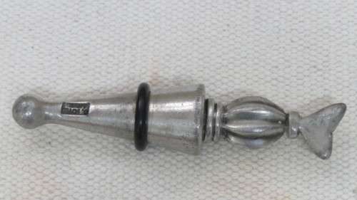 Original Vintage Carrol Boyes (1954-2019) S. Africa Functional Art Pewter Bottle Stopper L: 11,5 cm