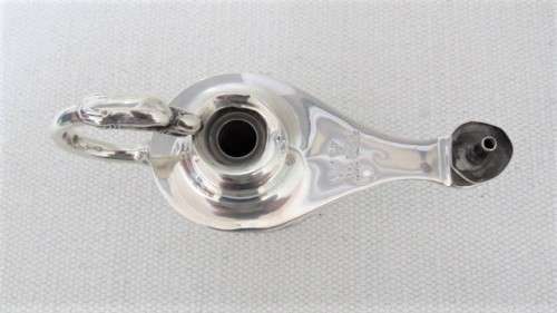 H/marked Birmingham C & C 1902-3 Silver Aladdin`s Lamp Table Lighter Missing Lid L: 143 mm (162 g)
