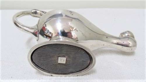 H/marked Birmingham C & C 1902-3 Silver Aladdin`s Lamp Table Lighter Missing Lid L: 143 mm (162 g)