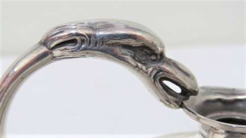 H/marked Birmingham C & C 1902-3 Silver Aladdin`s Lamp Table Lighter Missing Lid L: 143 mm (162 g)