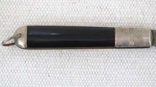 Vintage Richards Sheffield Folding Knife One Blade Cream Handle/Tribal Man L: 180 mm SOLD AS IS