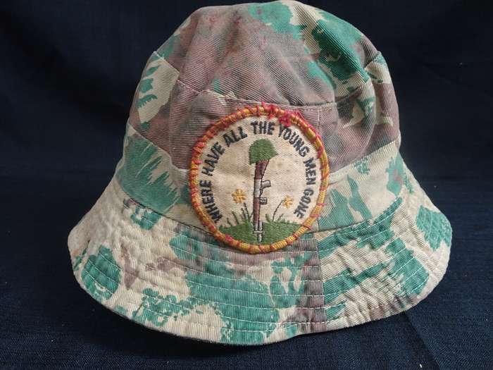 Rare Special Forces Camo `Boshoed` With Badge `Where Have All The Young Men Gone`
