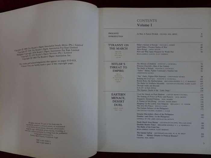 Book Readers Digest World War II Volume 1 The Menace Of The Third Reich