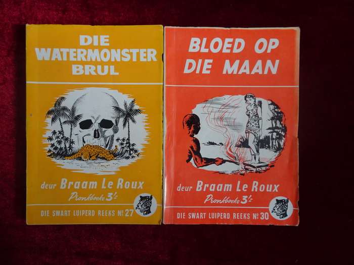 Ses Vintage 1950`s Die Swart Luiperd Reeks - Slap Hand Boekies (Sien Beskrywing)