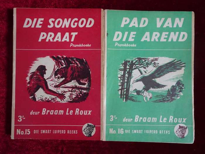 Ses Vintage 1950`s Die Swart Luiperd Reeks - Slap Hand Boekies (Sien Beskrywing)