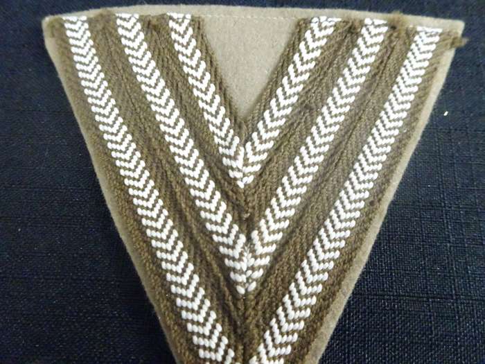 Old South African Defence Force Sergeant Stripe Insignia - Embroidered - Pair