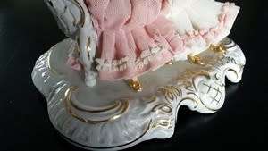 Very Large Dresden Lace Figurine 1960 - Sandizell - Vintage Free Postage    REDUCED